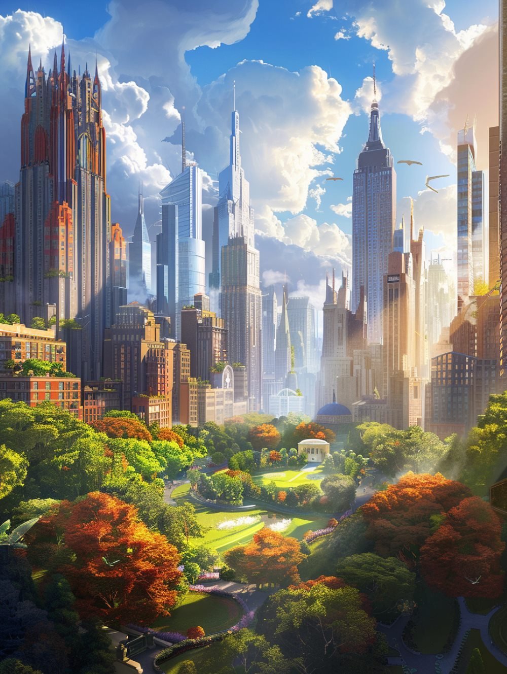 Cityscape of Prosperous Gotham