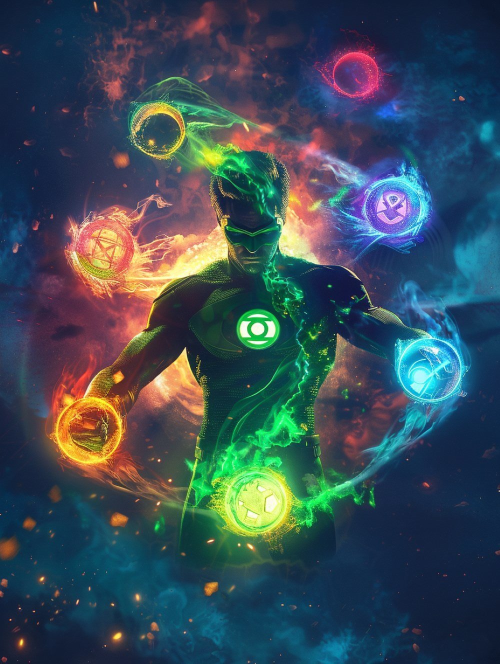 Kyle Rayer and 7 lantern rings